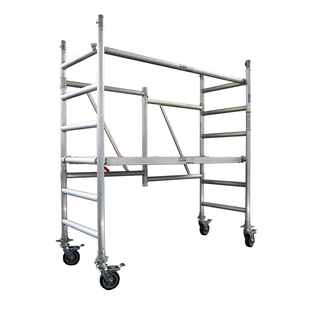 Lightweight aluminium foldable scaffolding designed for quick assembly and safe elevated work.