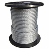 Robust wire rope with high tensile strength for safe lifting and precise rigging in construction.