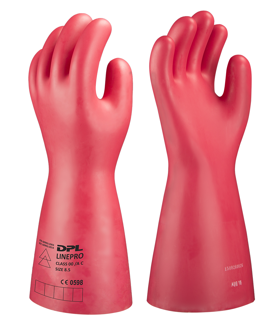 Protective electric hand gloves designed for superior insulation and safety during electrical work.