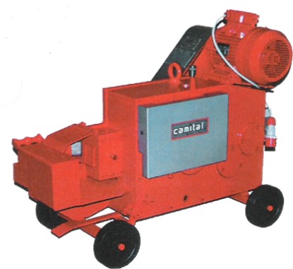 Efficient bar cutting machine for precise cutting of steel rebar in construction applications.