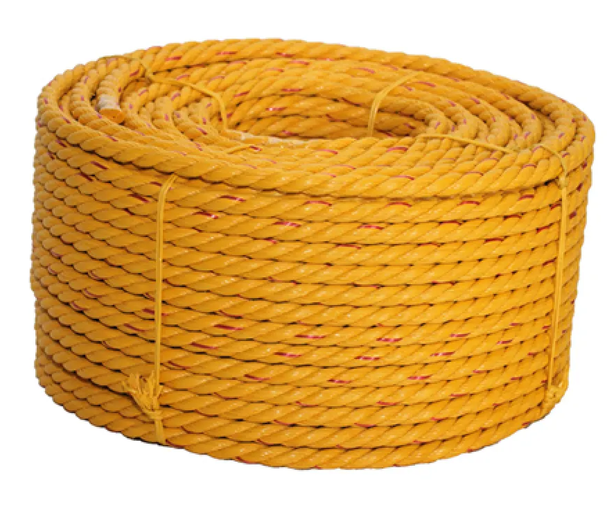 High-strength PP rope designed for secure lifting and rigging in industrial applications