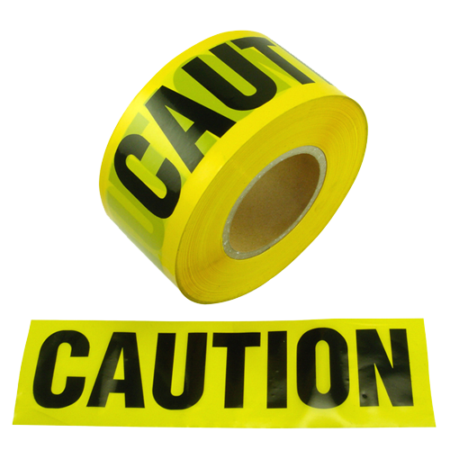 Vibrant caution tape engineered to alert and secure hazardous areas during construction and maintenance.