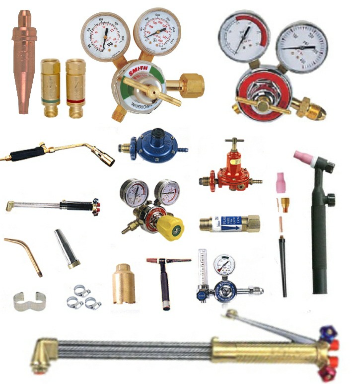 Comprehensive set of welding accessories including cables, clamps, and consumables for optimal welding performance.