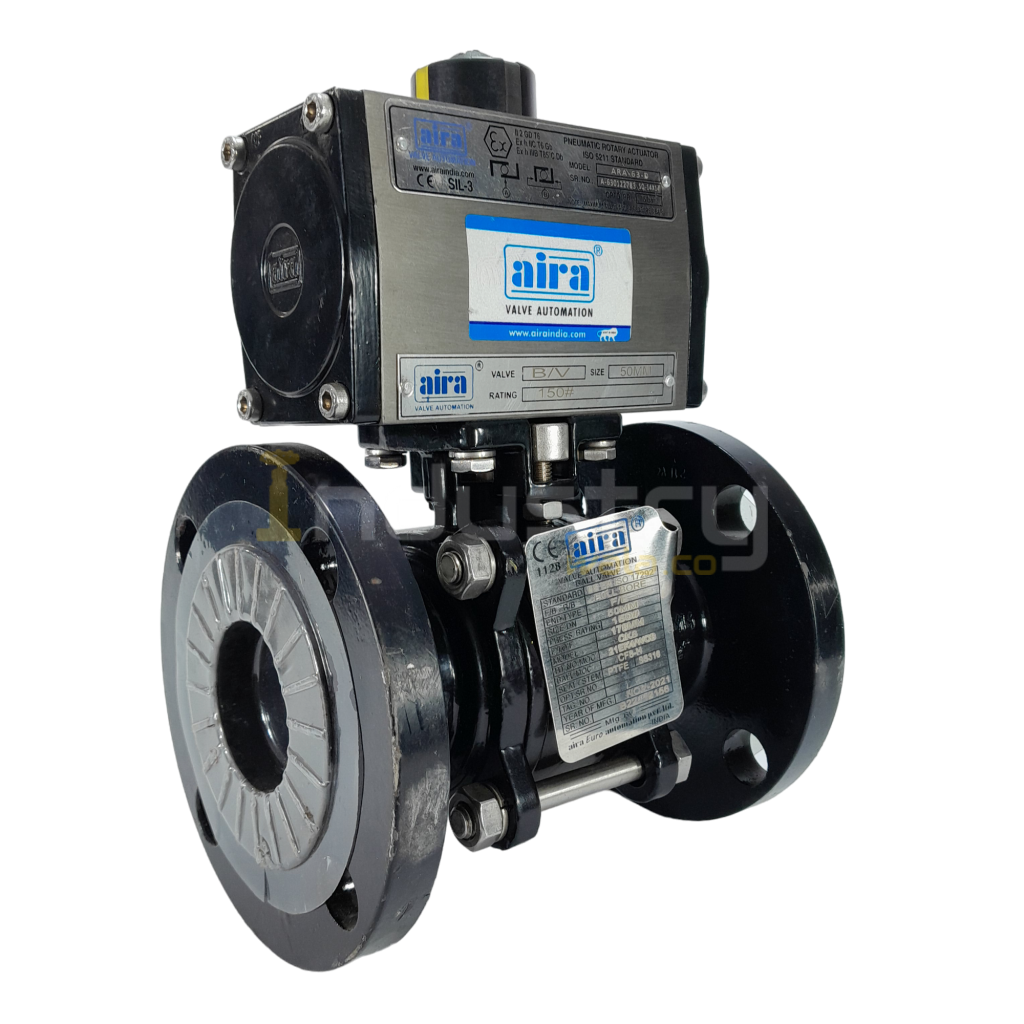 Advanced actuator valve with automated control for precise fluid regulation in industrial applications.