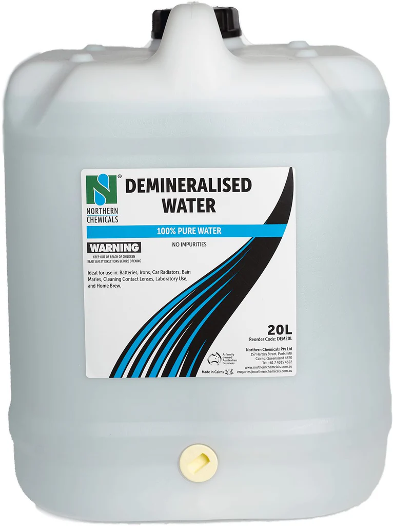 Purified DM Water (Demineralized Water) for industrial cleaning and laboratory processes.