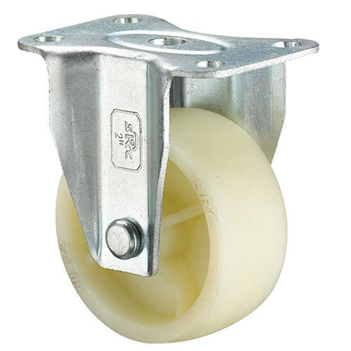 Lightweight nylon caster wheel ideal for smooth mobility and low-noise operation in commercial settings