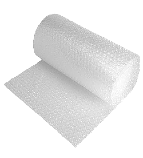 Cushioning bubble roll packaging material offering superior shock absorption for fragile items.